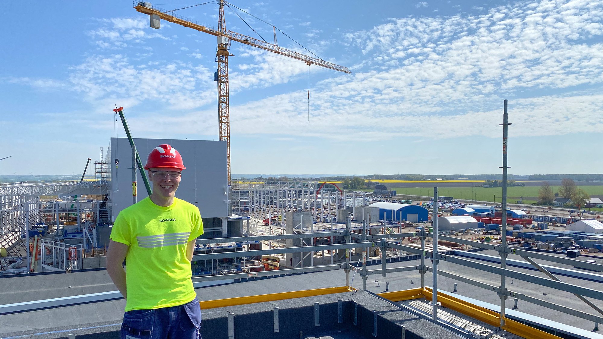 Albin gjorde sin praktik på ESS-projektet i Lund. Albin gjorde sin praktik på ESS-projektet i Lund.